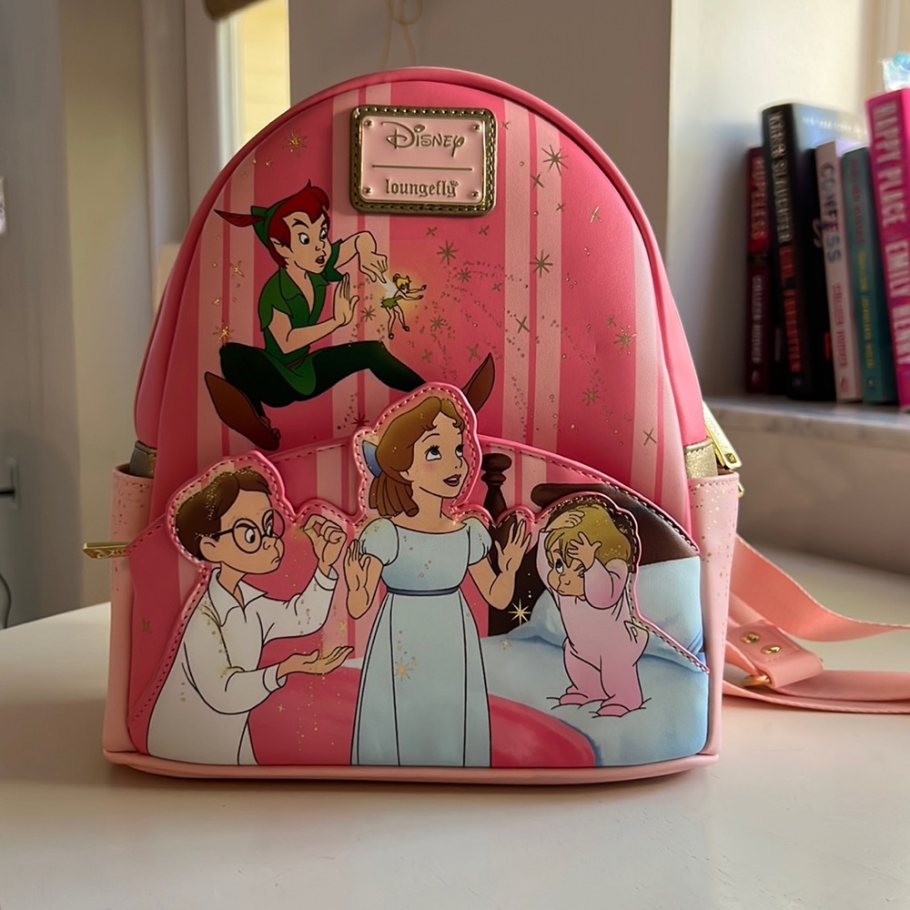 Loungefly Pink Disney Peter Pan Backpack